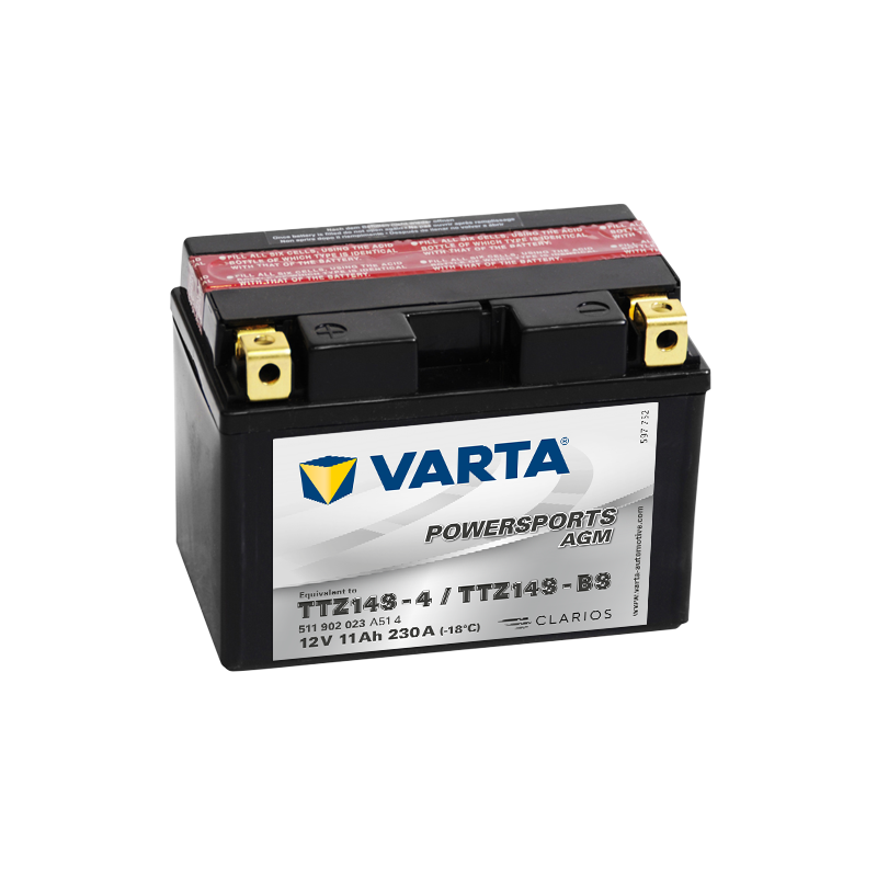 Varta TTZ14S-4 TTZ14S-BS 511902023 battery