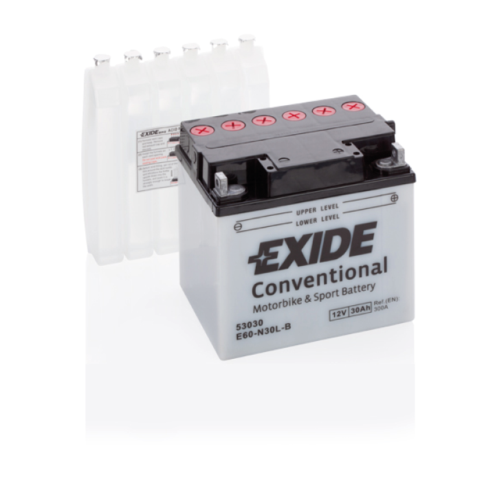 Bateria Exide E60-N30L-B 30Ah - 1