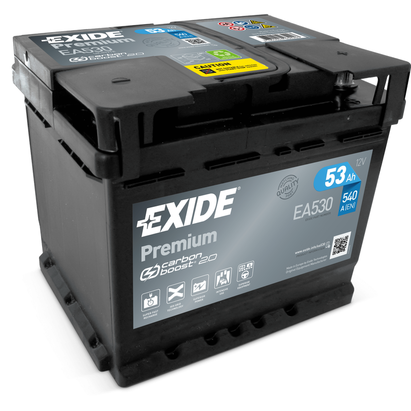 Exide EA530 battery 12V 53Ah