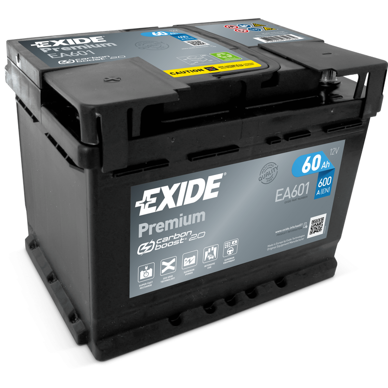 Exide EA601 battery 12V 60Ah