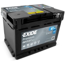 Bateria Exide EA612 61Ah - 1