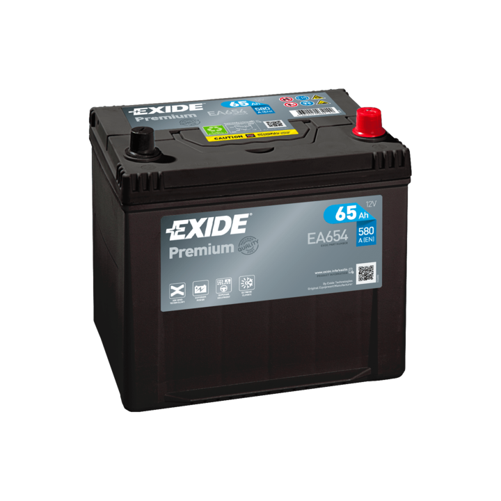 Bateria Exide EA654 65Ah - 1