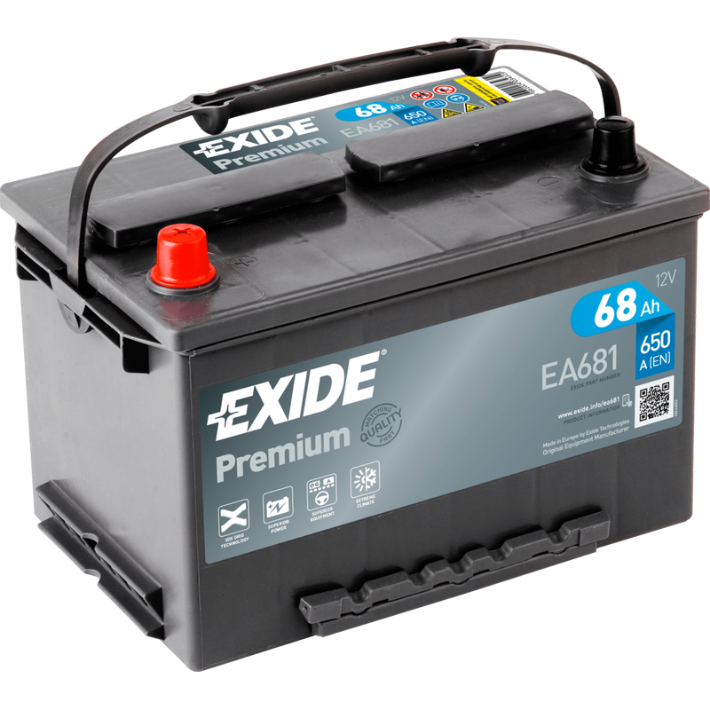 Batterie Exide EA681 12V 68Ah