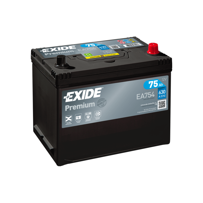 Batterie Exide EA754 12V 75Ah