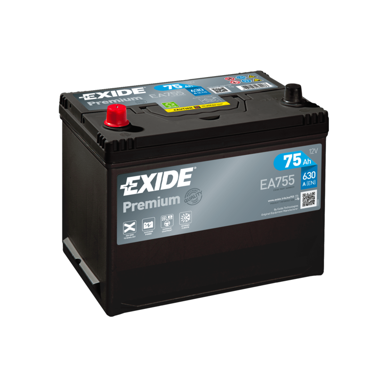 Batterie Exide EA755 12V 75Ah