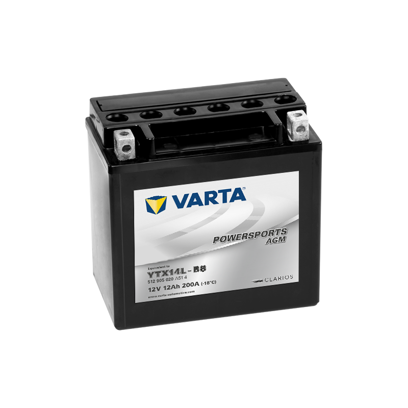 Varta YTX14L-BS 512905020 battery 12V 12Ah AGM