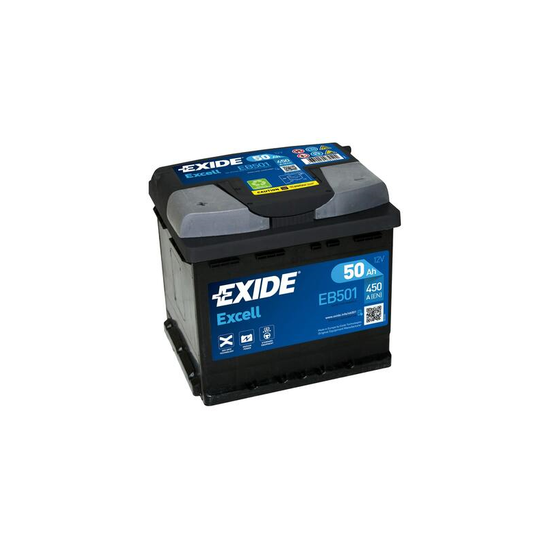 Exide EB501 battery 12V 50Ah