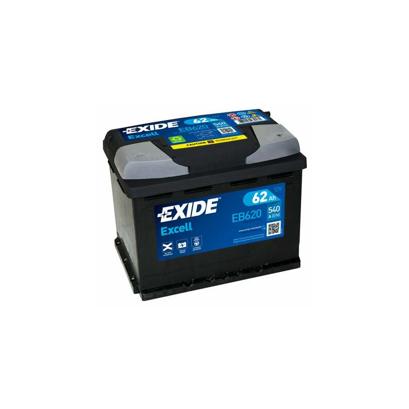 Exide EB620 battery 12V 62Ah
