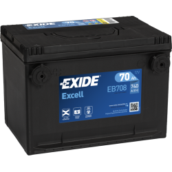 Exide EB708 battery 12V 70Ah