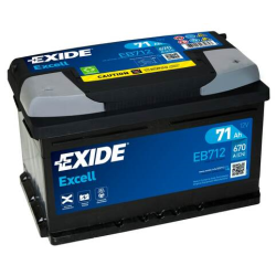 Exide EB712 battery 12V 71Ah