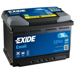 Exide EB740 battery 12V 74Ah
