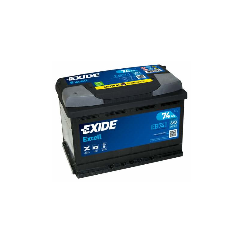 Exide EB741 battery 12V 74Ah