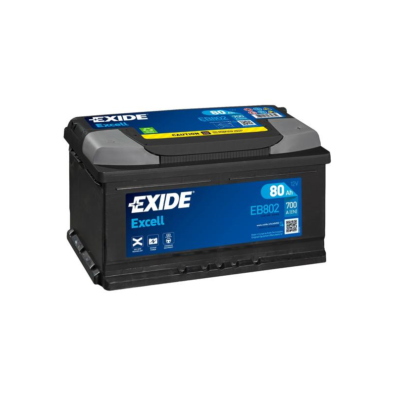 Batterie Exide EB802 12V 80Ah