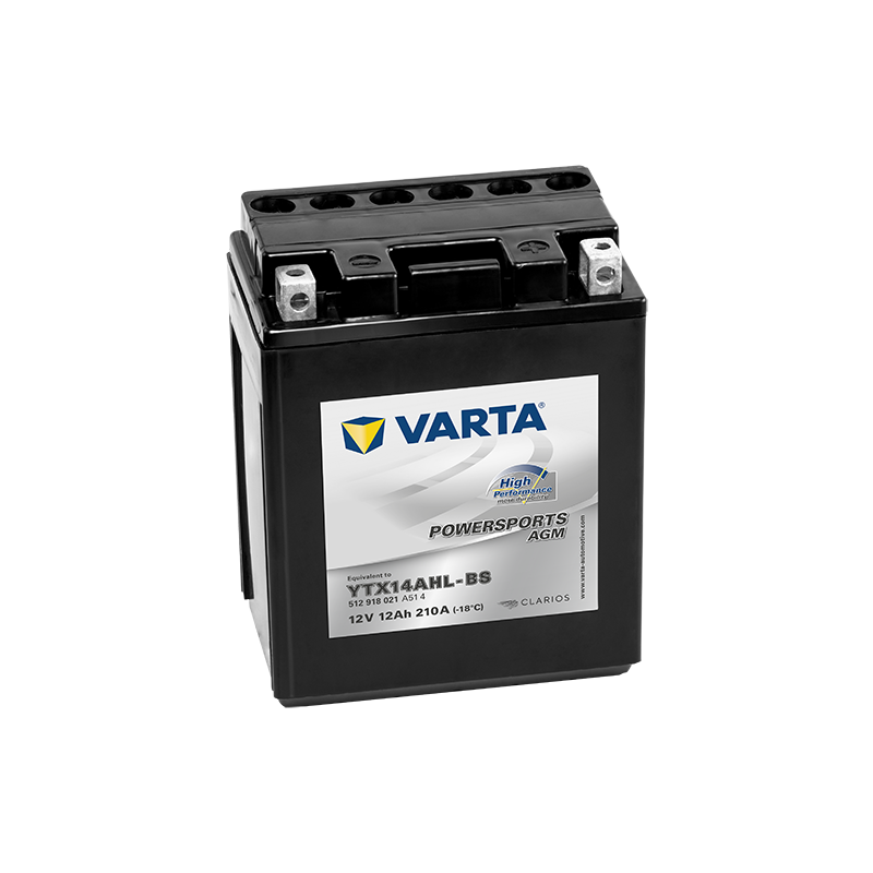 Batterie Varta YTX14AHL-BS 512918021 12V 12Ah AGM