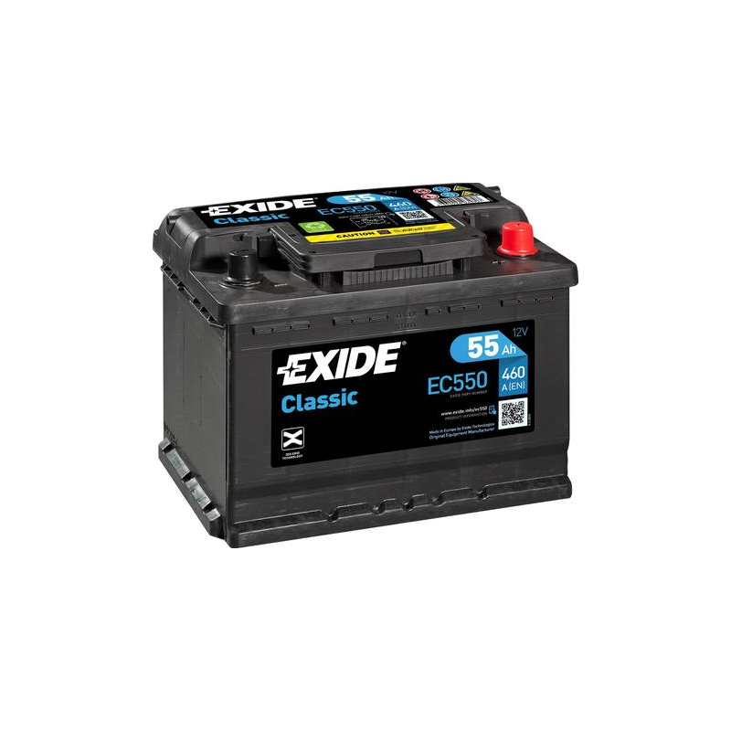 Exide EC550 battery 12V 55Ah