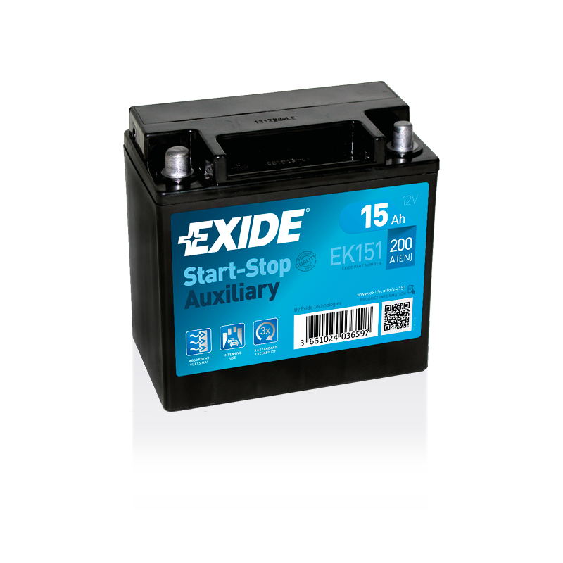 Batterie Exide EK151 12V 15Ah AGM