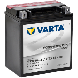 Batería Varta YTX16-4 YTX16-BS 514902022 12V 14Ah (10h) AGM