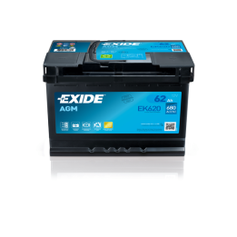 Bateria Exide EK620 62Ah - 1