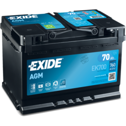 Batterie Exide EK700 12V 70Ah AGM