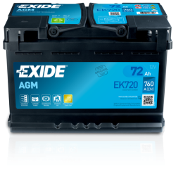 Bateria Exide EK720 12V 72Ah AGM