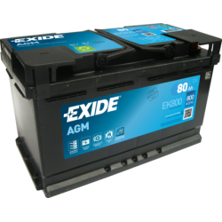 Exide EK800 battery 12V 80Ah AGM