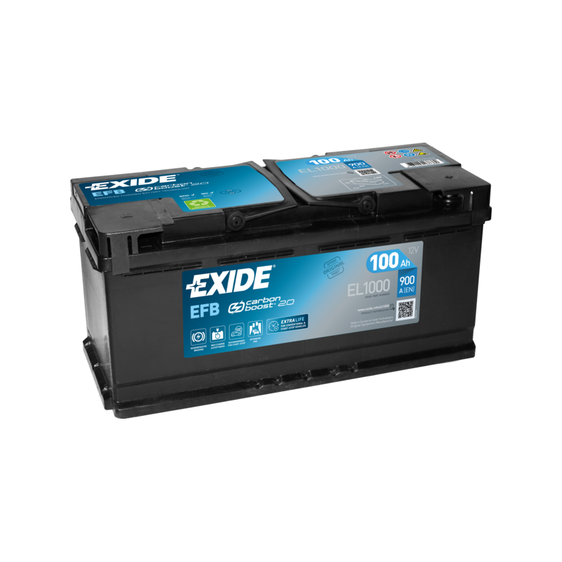 Exide EL1000 battery 12V 100Ah EFB