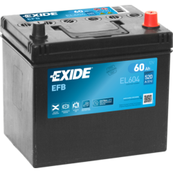 Bateria Exide EL604 12V 60Ah EFB