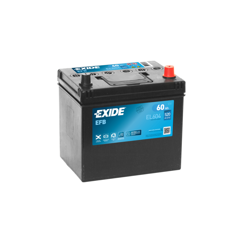 Exide EL604 battery 12V 60Ah EFB