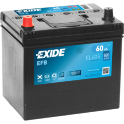 Exide EL605 battery 12V 60Ah EFB