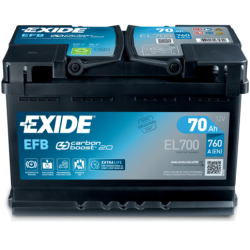 Batterie Exide EL700 12V 70Ah EFB