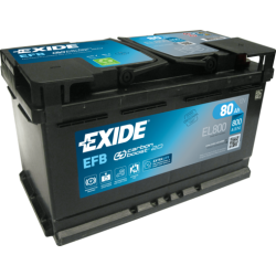 Exide EL800 battery 12V 80Ah EFB