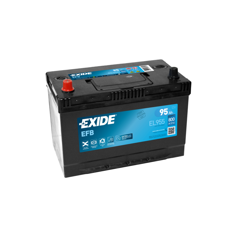 Exide EL955 battery 12V 95Ah EFB