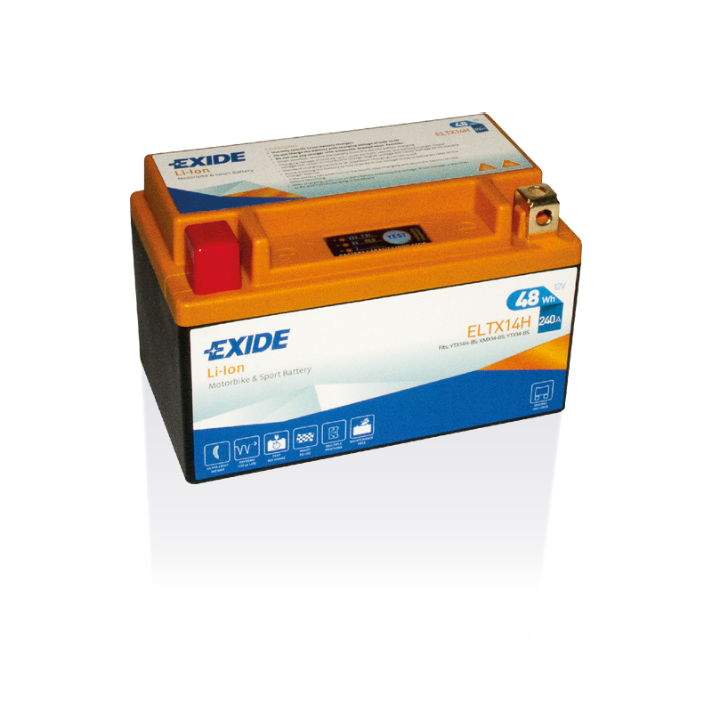 Exide ELTX14H battery 12V 4Ah Li-Ion