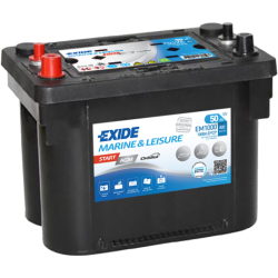Exide EM1000 battery 12V 50Ah AGM