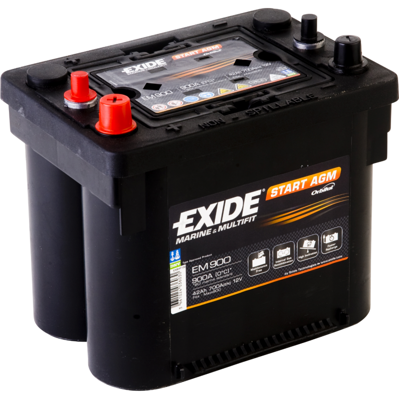 Exide EM900 battery 12V 42Ah AGM
