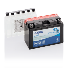 Bateria Exide ET9B-BS 8Ah - 1