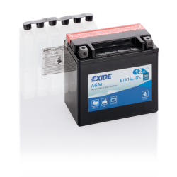 Batterie Exide ETX14L-BS 12V 12Ah AGM