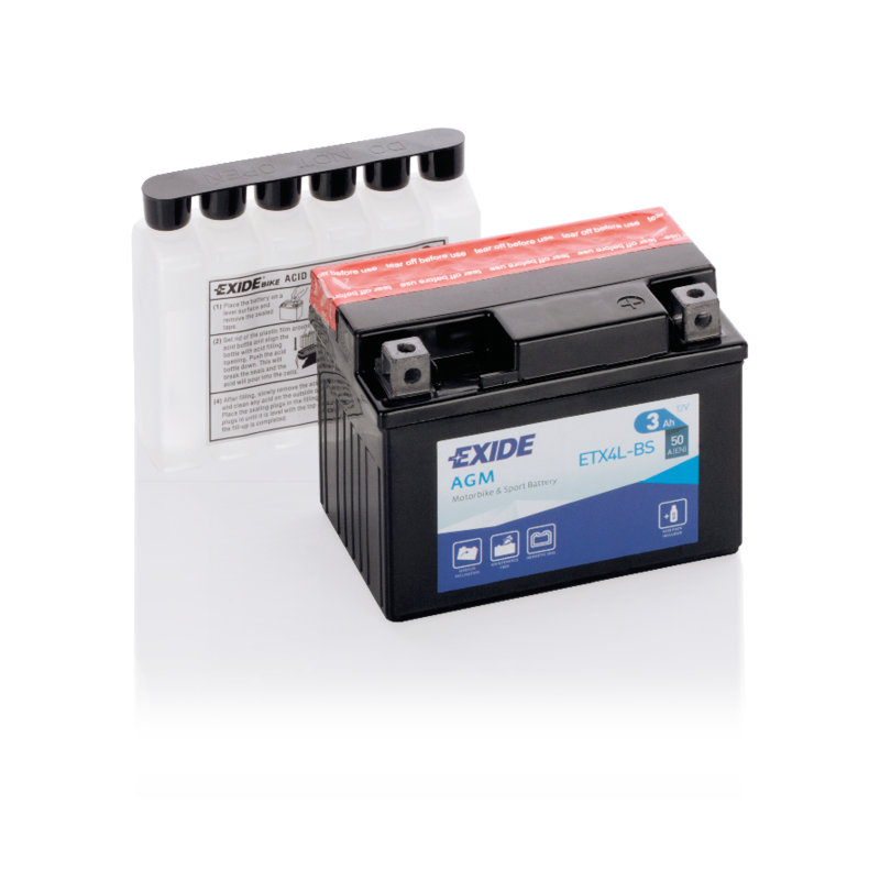 Batterie Exide ETX4L-BS 12V 3Ah AGM