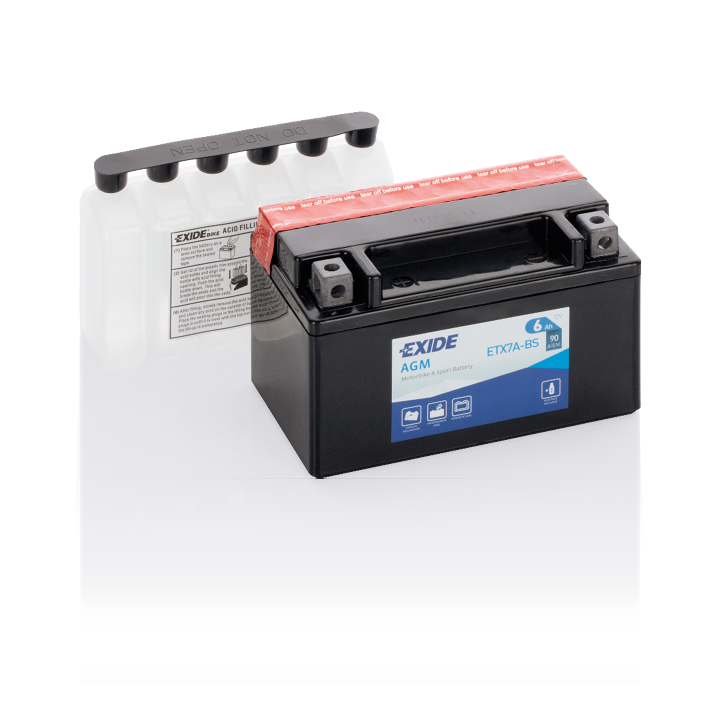 Bateria Exide ETX7A-BS 6Ah - 1