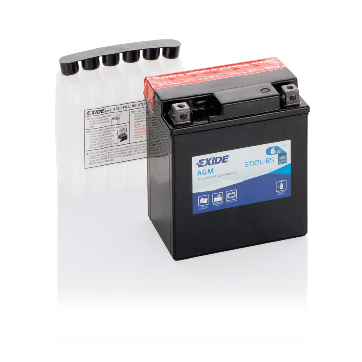 Bateria Exide ETX7L-BS 6Ah - 1
