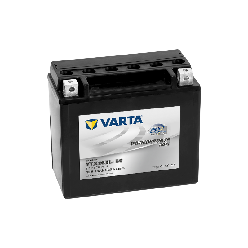 Batterie Varta YTX20HL-BS 518918032 12V 18Ah AGM