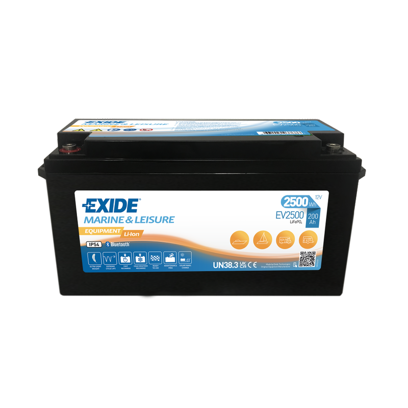 Batterie Exide EV2500 12.8V 200Ah LifePo4 BT