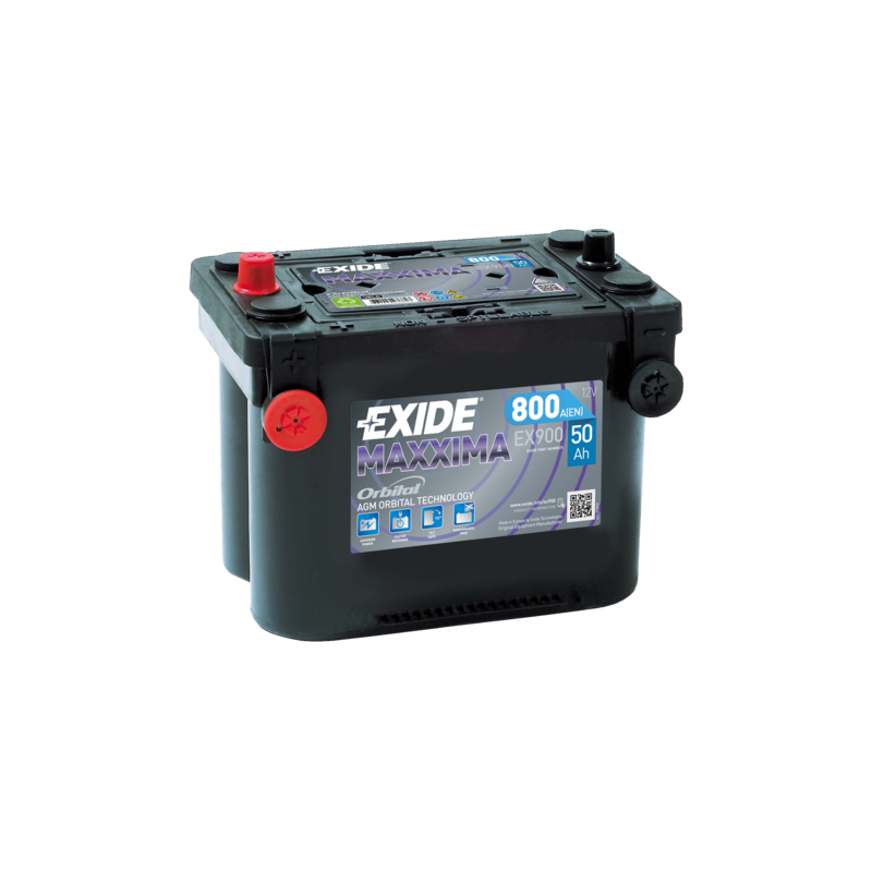 Exide EX900 battery 12V 50Ah AGM
