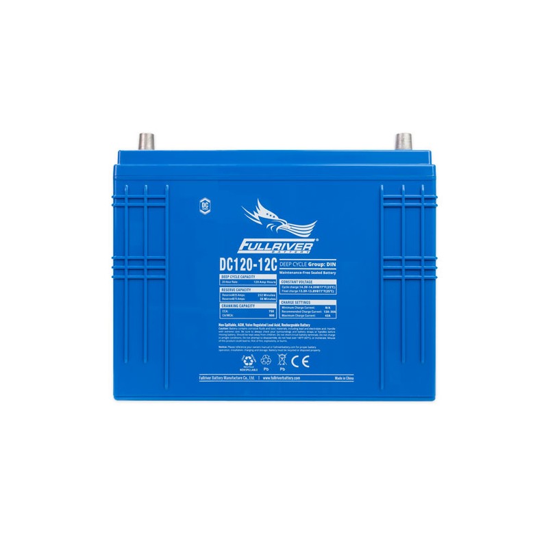 Fullriver DC120-12C battery 12V 120Ah AGM