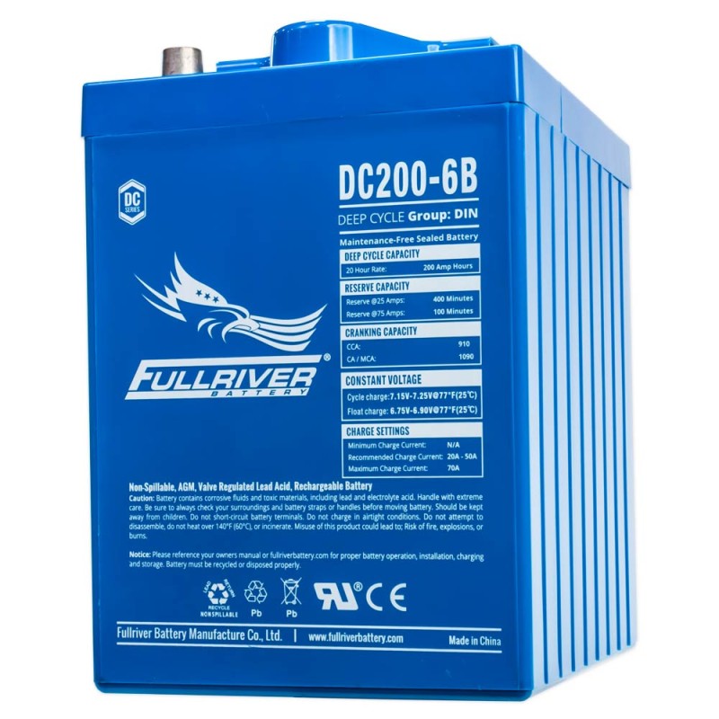 Fullriver DC200-6 battery 6V 200Ah AGM
