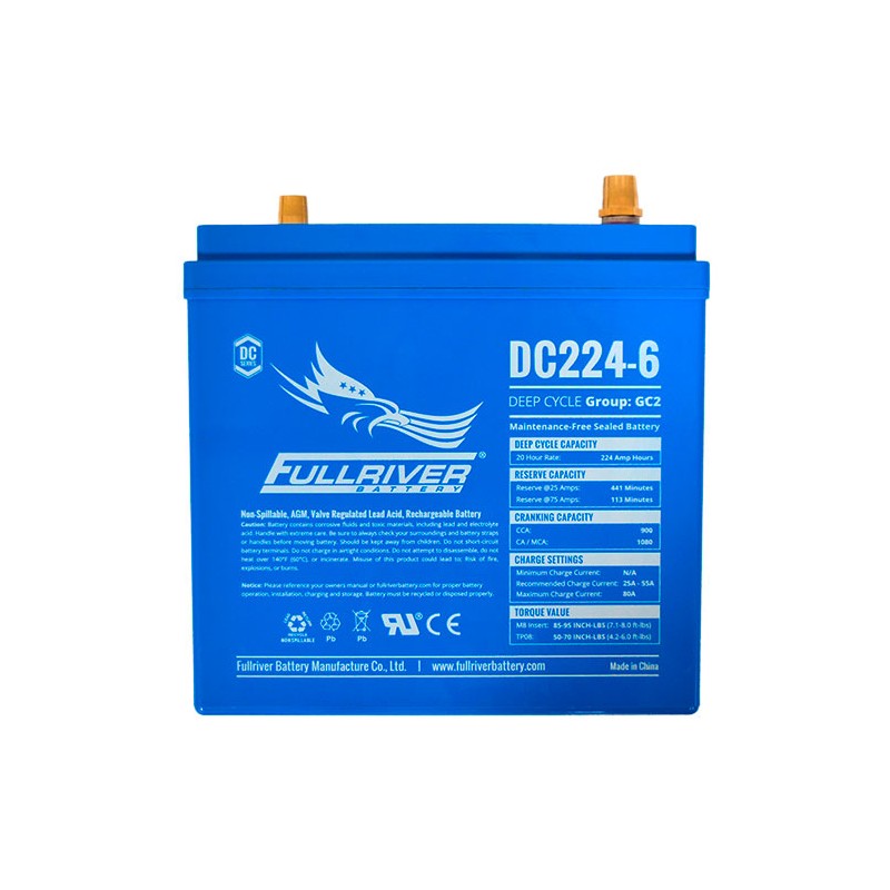 Batteria Fullriver DC224-6A 6V 224Ah AGM