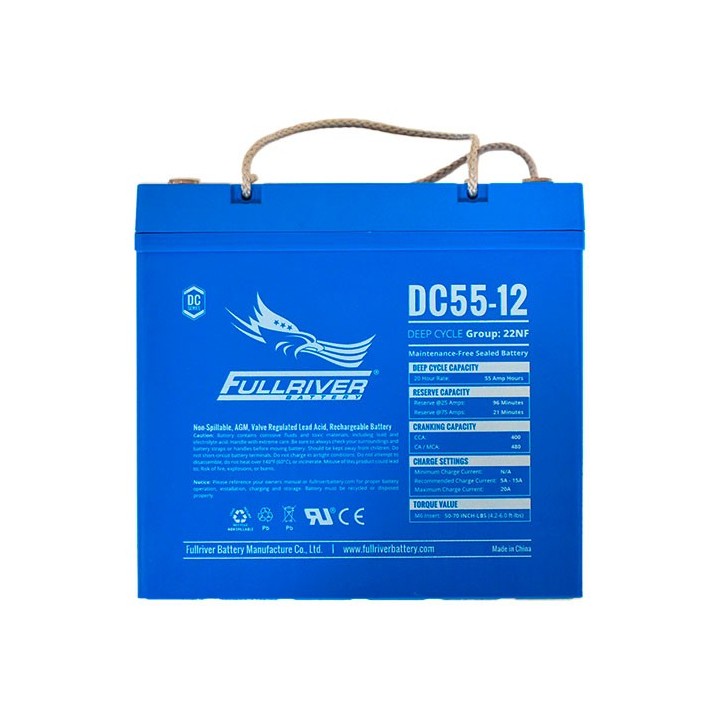 Bateria Fullriver DC55-12 55Ah - 1