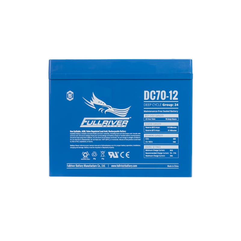Batterie Fullriver DC70-12 12V 70Ah AGM