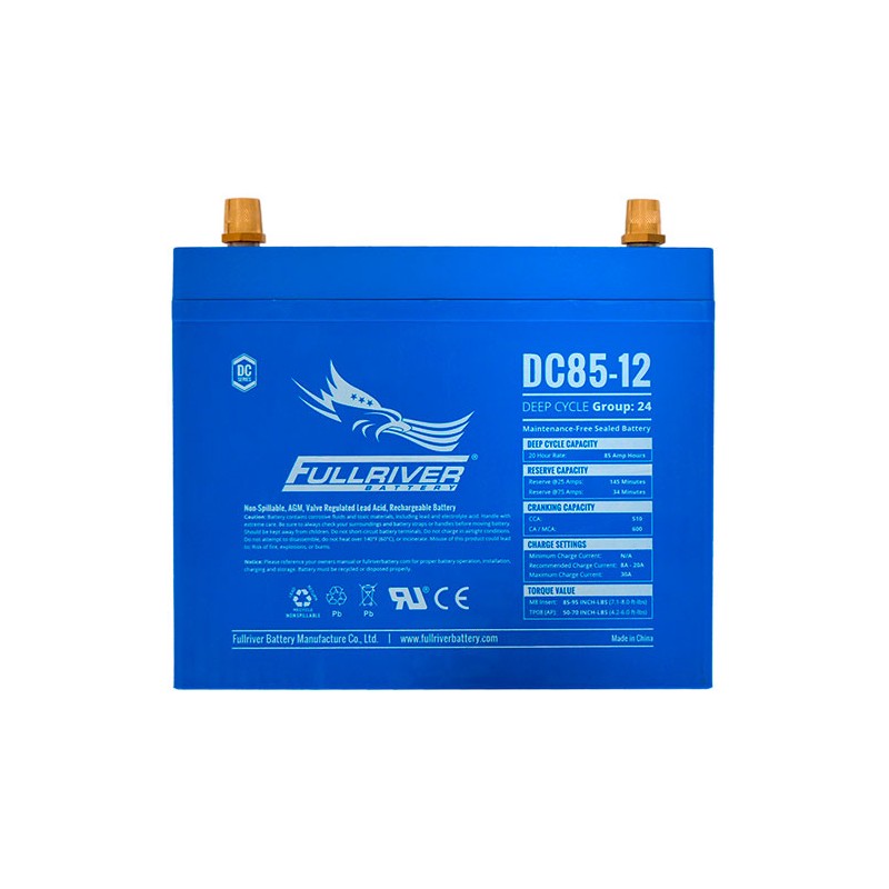 Fullriver DC85-12 battery 12V 85Ah AGM