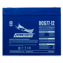 Bateria Fullriver DCG77-12 12V 77Ah AGM